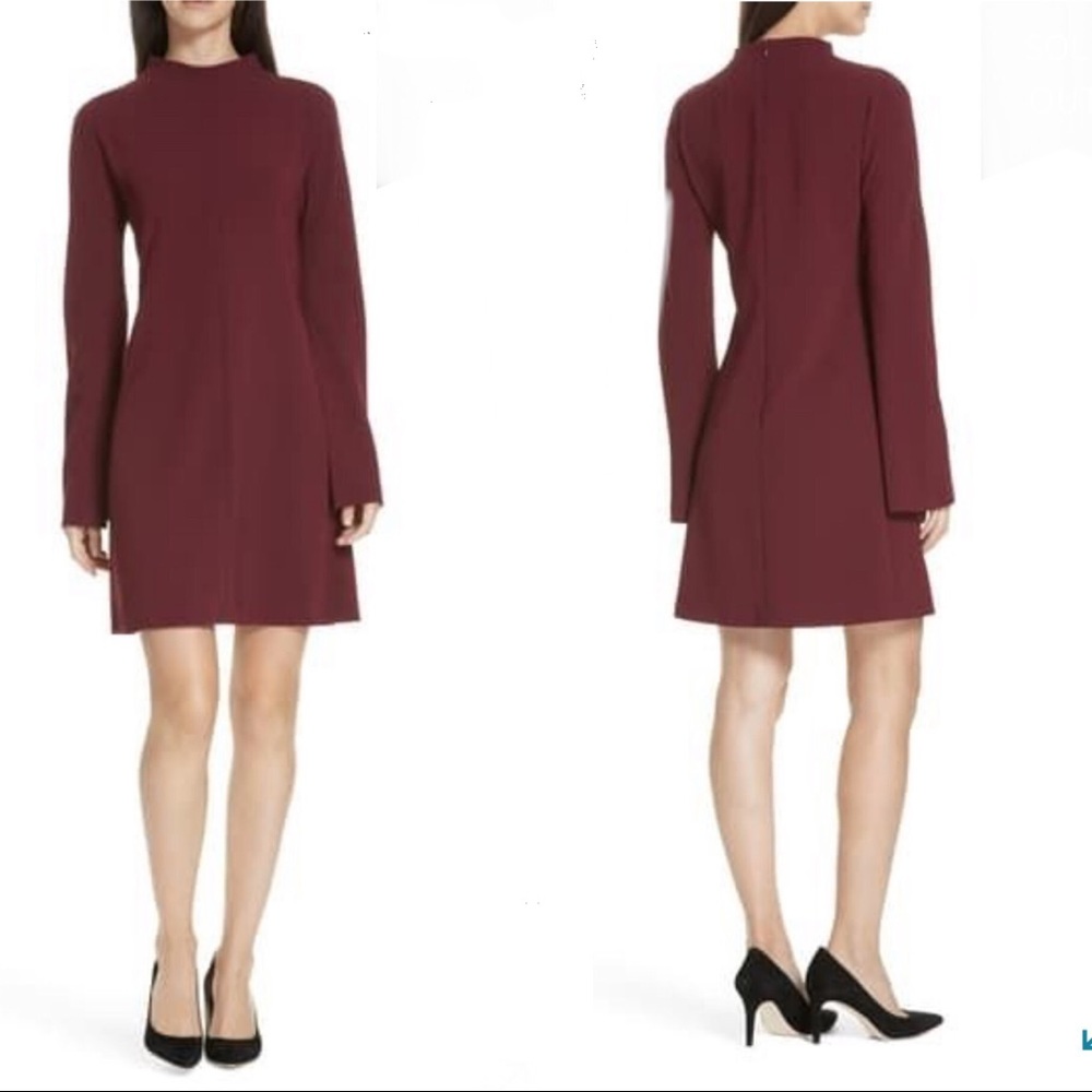 THEORY Dolman Sleeve Shift Dress in Red